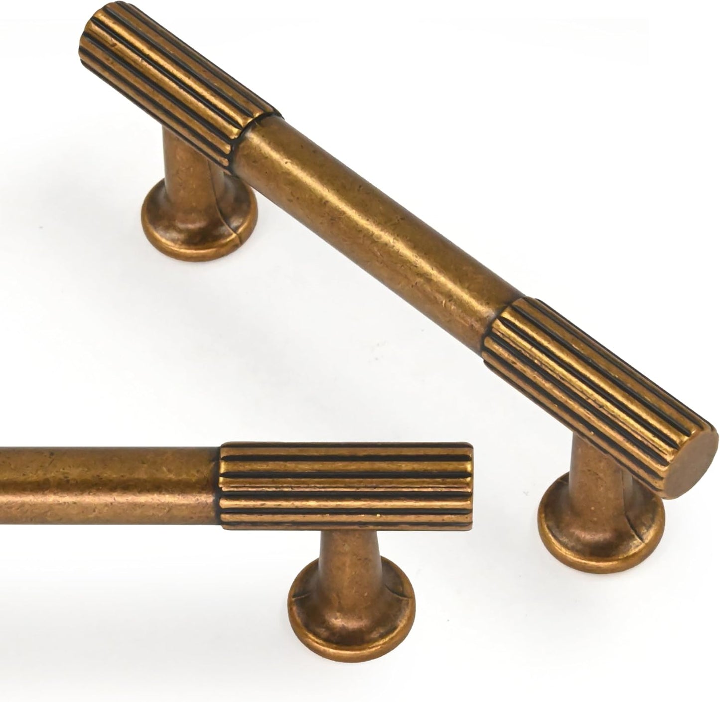 Antique Brass Cabinet Pulls 3 Inch for Vintage Retro Style