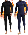 Mens Thermal Underwear Fleece Lined Long Johns for Winter Gear
