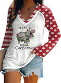 I Want a Hippopotamus for Christmas T Shirt Women Long Sleeve