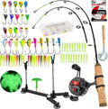 Ice Fishing Rod Reel Combo Complete Set - All-in-One Ice Kit