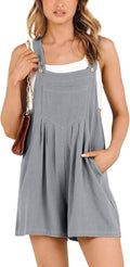 Women's Summer Casual Linen Romper Loose Fit Overalls - Breathable