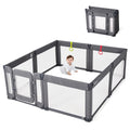 Baby Playpen with Door Foldable Adjustable Play Pen for Babies - Safe