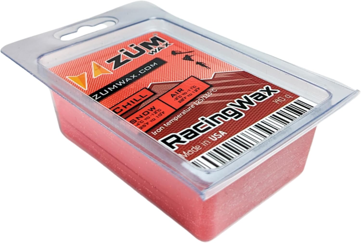 ZUMWax CHILL Ski Wax 140g - Fast & Eco-Friendly