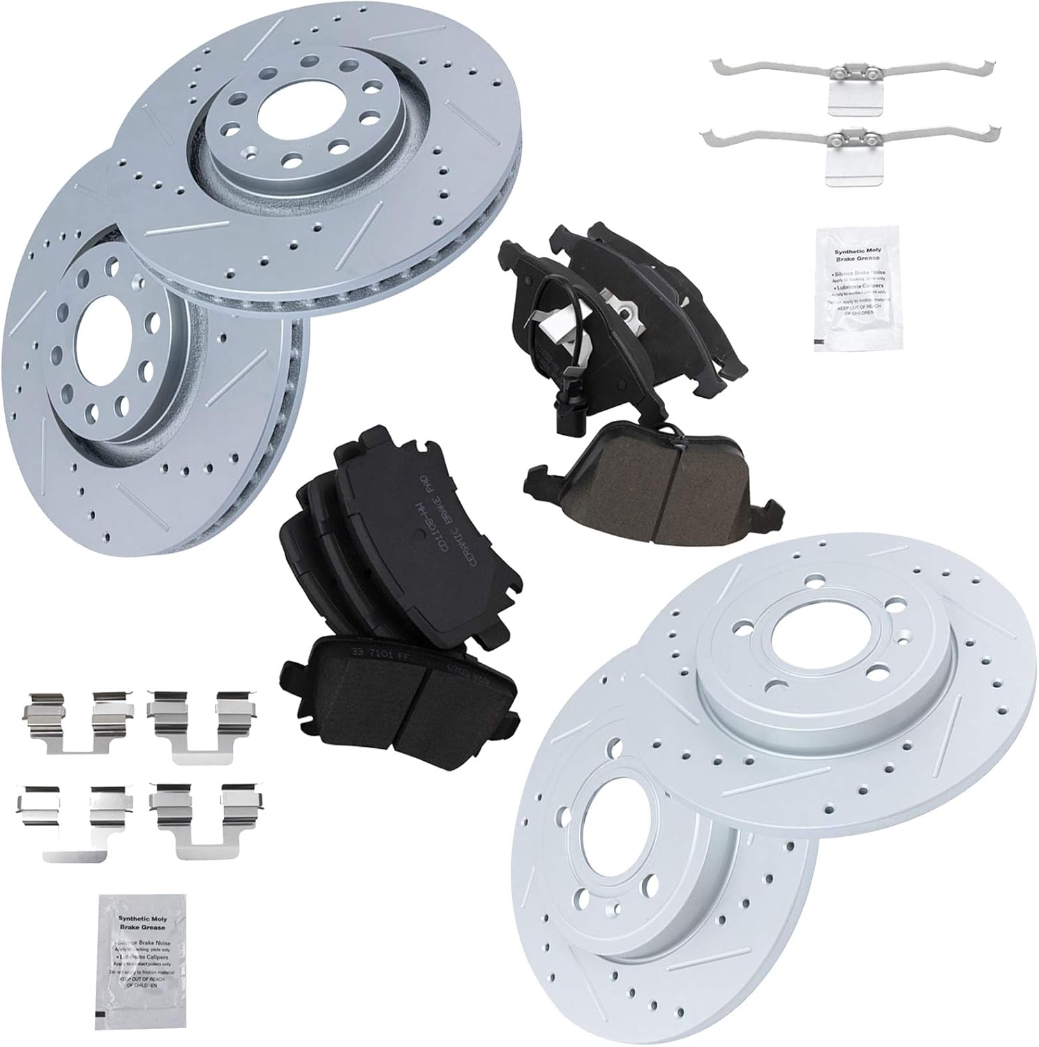 Performance Brake Pad & Rotor Kit for 2006-2009 Audi A4 Quattro