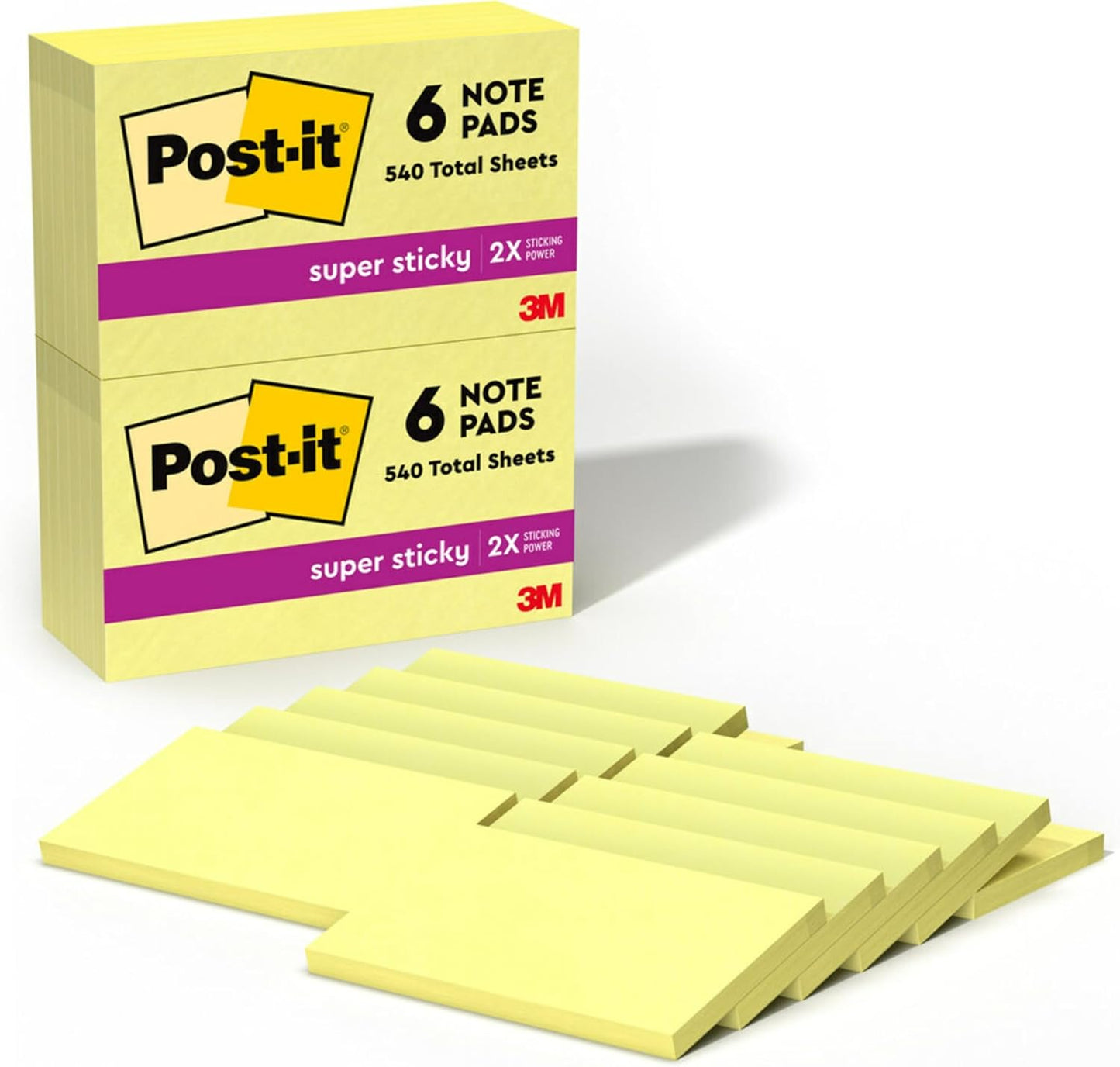 Post-it Super Sticky Notes - Sticky Pads for Vertical Surfaces
