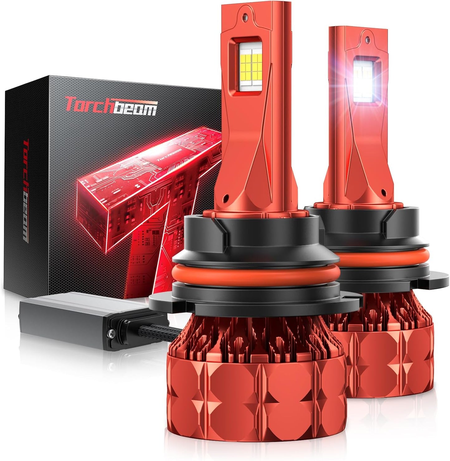 Torchbeam 9004/HB1 Bulbs - 68000LM Brightness for Safety