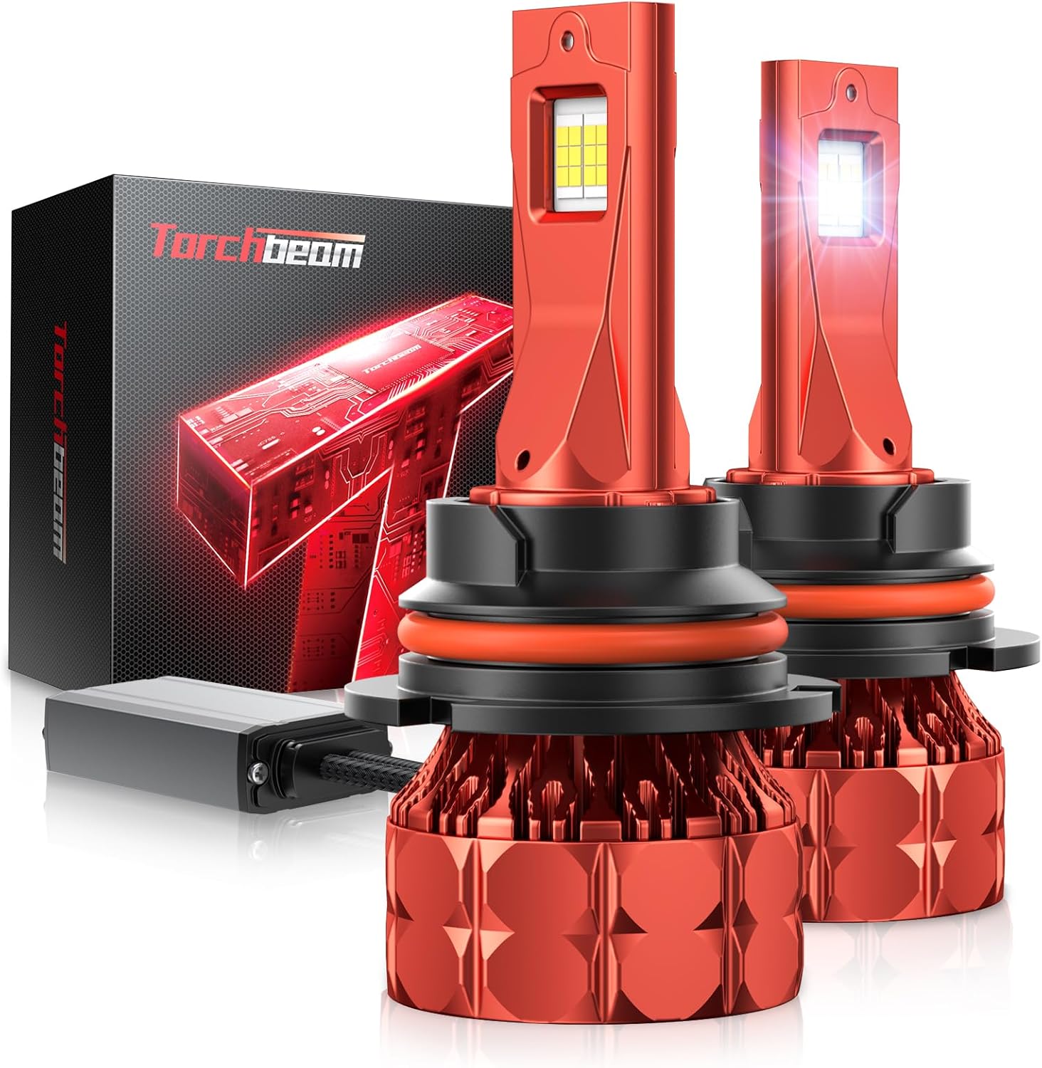 Torchbeam 9004/HB1 Bulbs - 68000LM Brightness for Safety