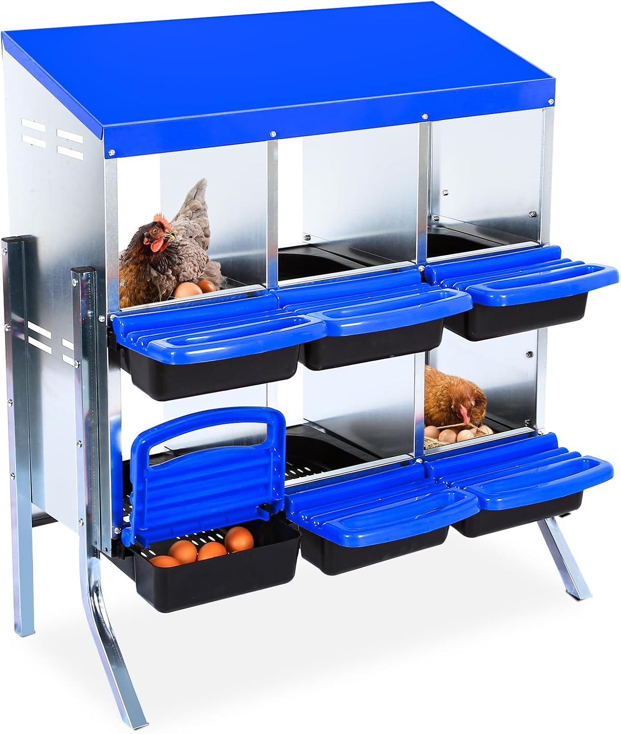 Chicken Nesting Box for Laying Eggs - Roll Away Design