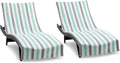 Arkwright Cabo Chaise Lounge Cover Pack of 2 - Striped Cotton Cabana