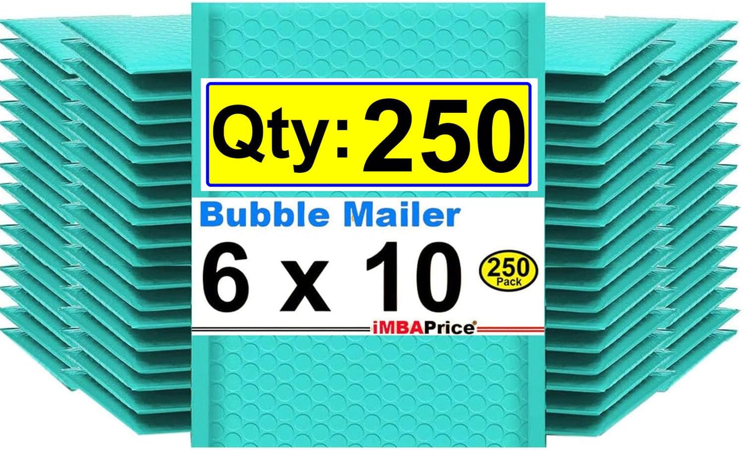 iMBAPrice 6x10 Inches Teal Polybubble Bags for Safe Shipping