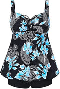 DANIFY Plus Size Tankini Swimdress - Tummy Control Two Piece Other