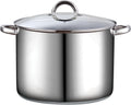 Cook N Home 16 Quart Stockpot with Lid - Large Stainless Steel Cooker