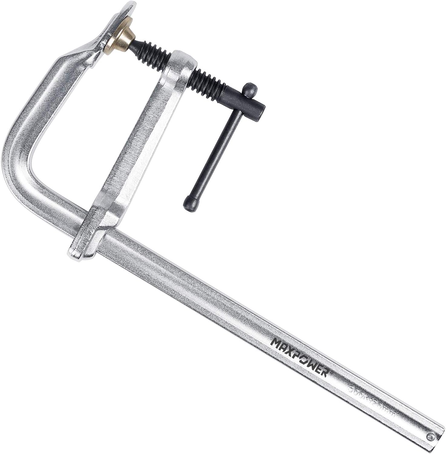 MAXPOWER Heavy Duty F Clamp with 12-Inch Jaw Opening for Precision