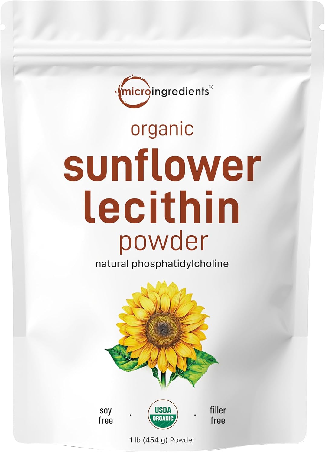 Organic Sunflower Lecithin Powder - Rich in Phosphatidyl Choline!