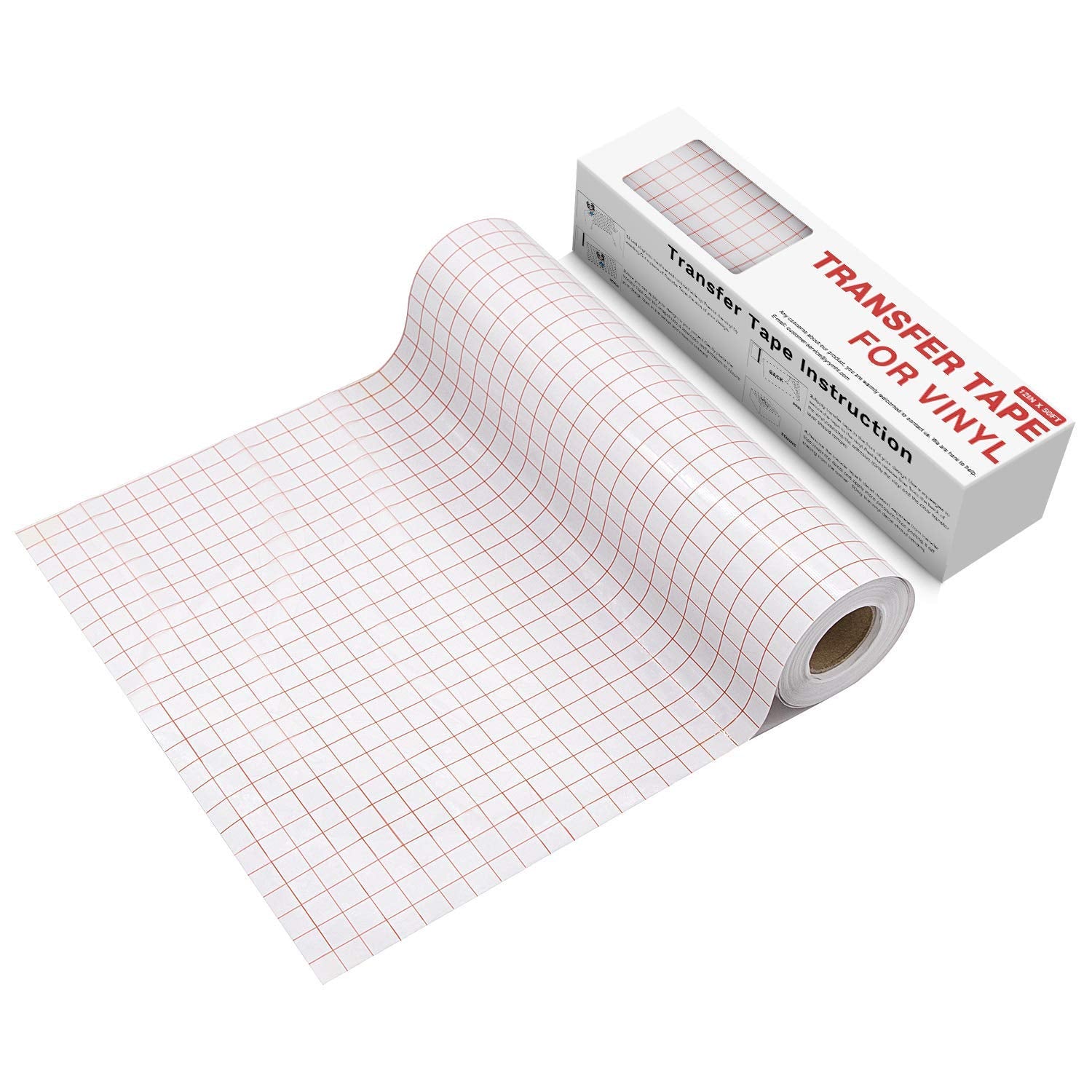 Pro-Quality 12x50 FT Clear Vinyl Transfer Roll