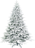 Unlit Flocked Artificial Full Christmas Tree 4.5FT - Realistic Snowy