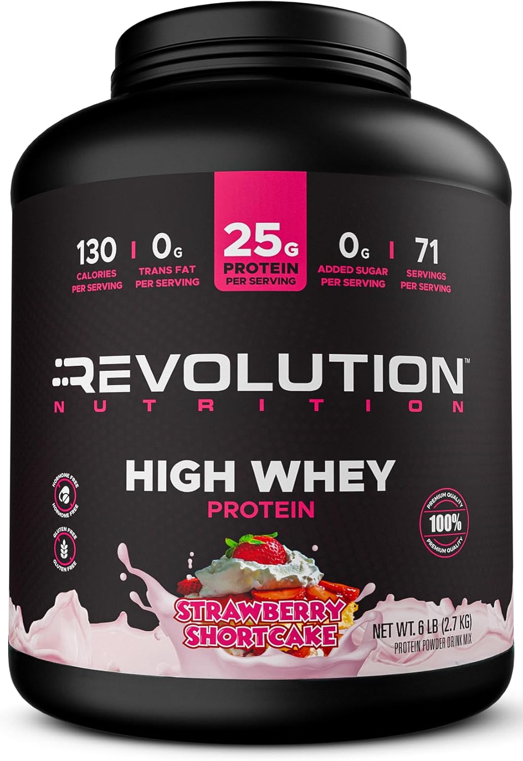 Revolution Nutrition High Whey Protein Powder for Lean Muscle