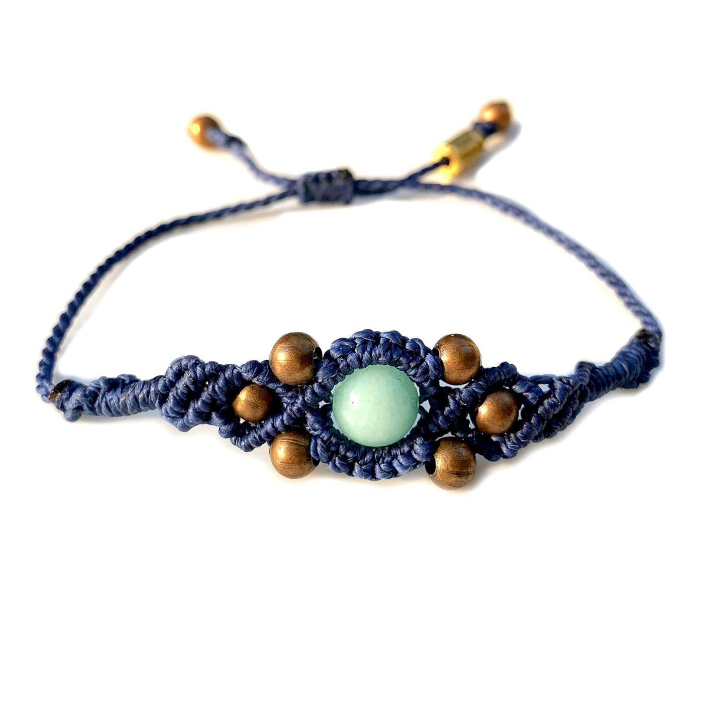 Bohemian Copper Bead Bracelet with Amazonite Stone for Festivals