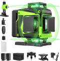 16 Line Laser Level 360 Self Leveling - 4D Green Cross Line