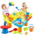 Water Table 3-in-1 Kids Outdoor Water Play Table - Rain Shower & Sand