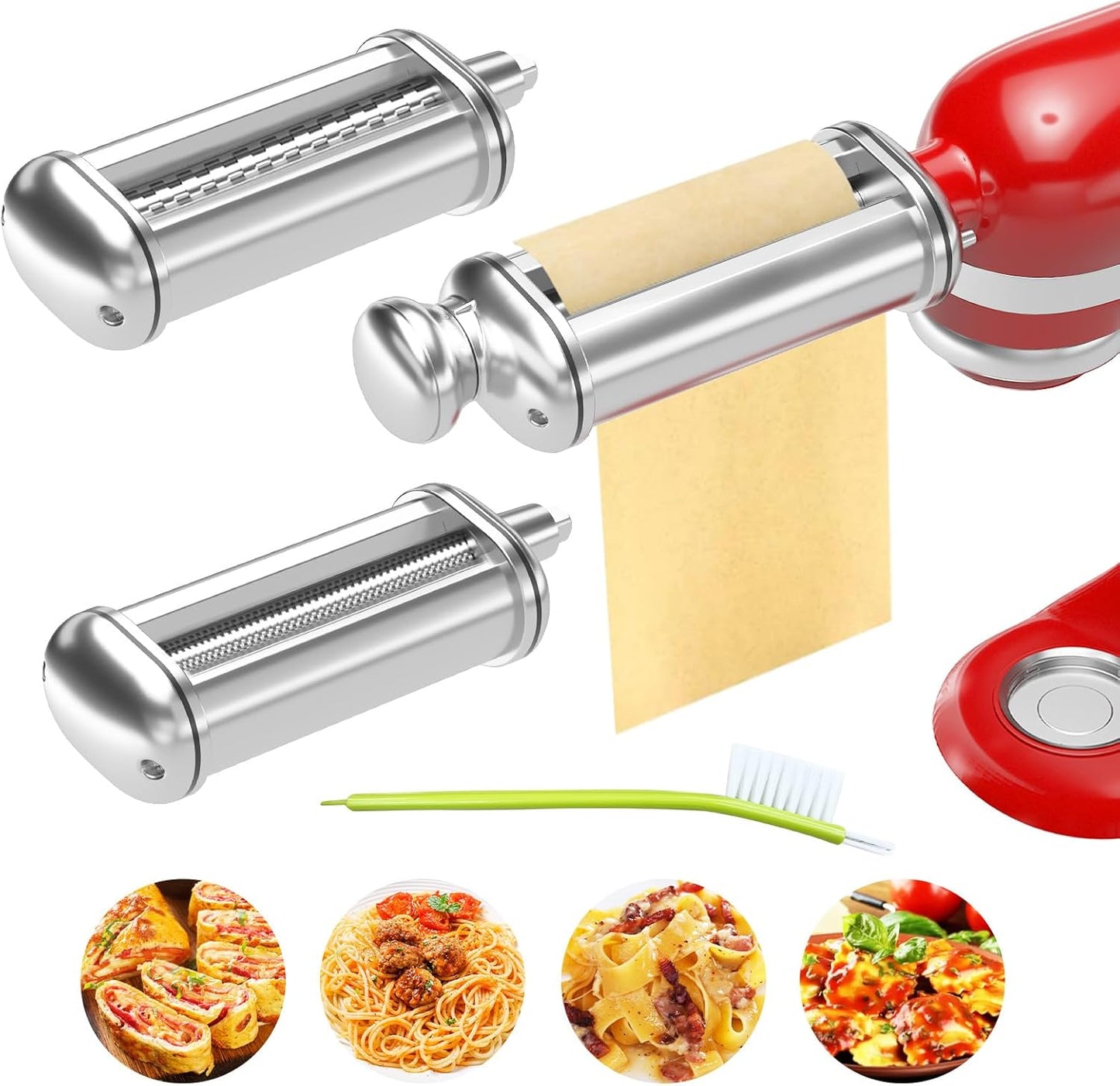 ZACME Stainless Steel Pasta Maker Set - 3 Piece