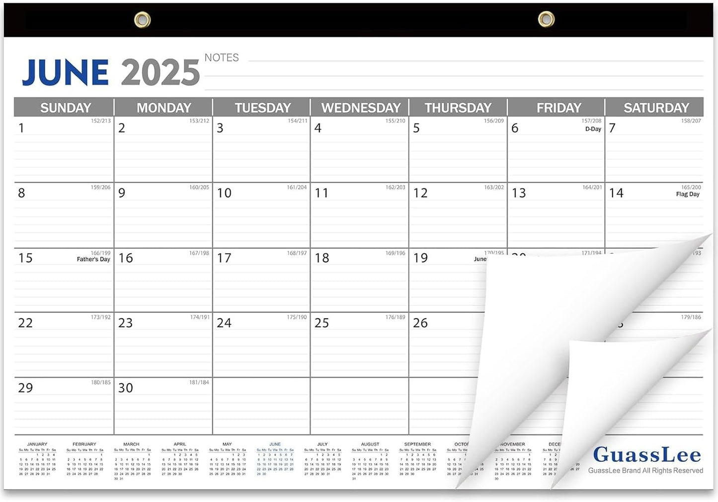GuassLee 2025-2026 Desk Calendar - Easy Planning & Organization