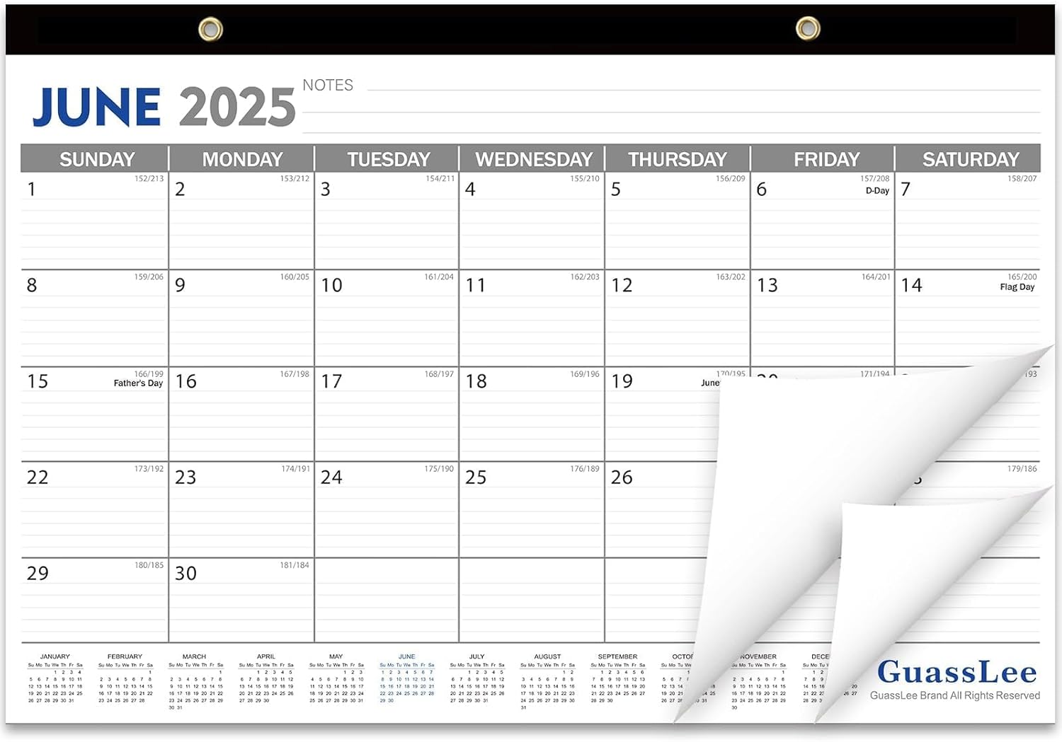 GuassLee 2025-2026 Desk Calendar - Easy Planning & Organization