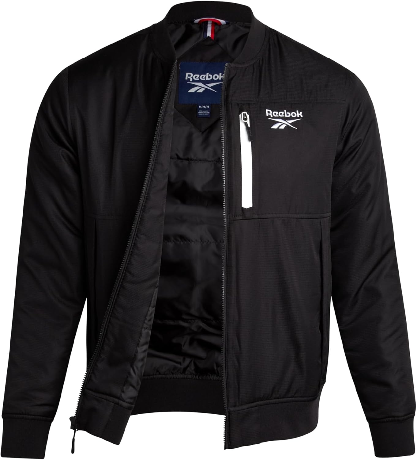 Reebok Mens Bomber Jacket - Lightweight Windbreaker for All Occasions