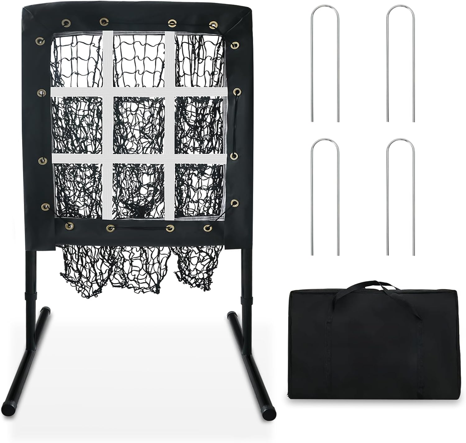 9 Hole Baseball Pitching Net for Training and Practice
