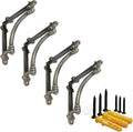 NACH Decorative Shelf Brackets 4 Pack 5.5 in - Sturdy Antique Cast
