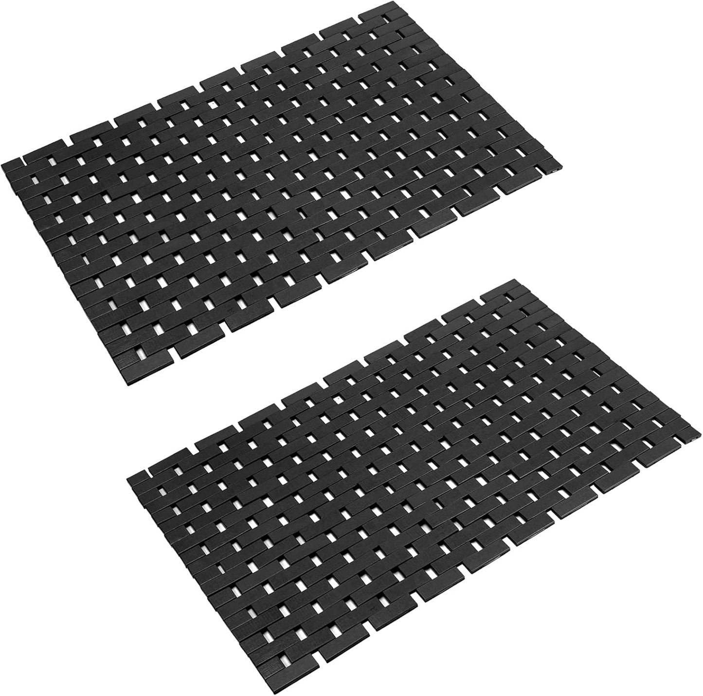 Bambo Bath Mat Non Slip Waterproof Rug for Bathroom and Shower