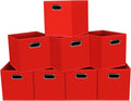 Fabric storage bins Cubes Fabric Cube Organizer 11x11x11 - Set of 8