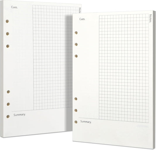Toplive Cornell A5 Refill Paper - Enhanced Note-Taking System