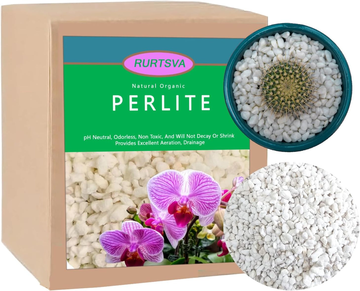 Natural Organic Perlite 20QT for Enhanced Drainage and Growth
