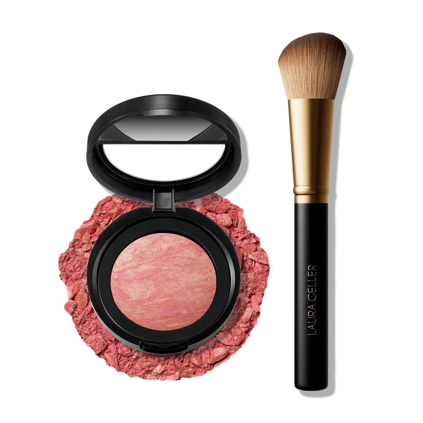 Baked Blush-n-Brighten Marbleized Blush for Radiant Skin