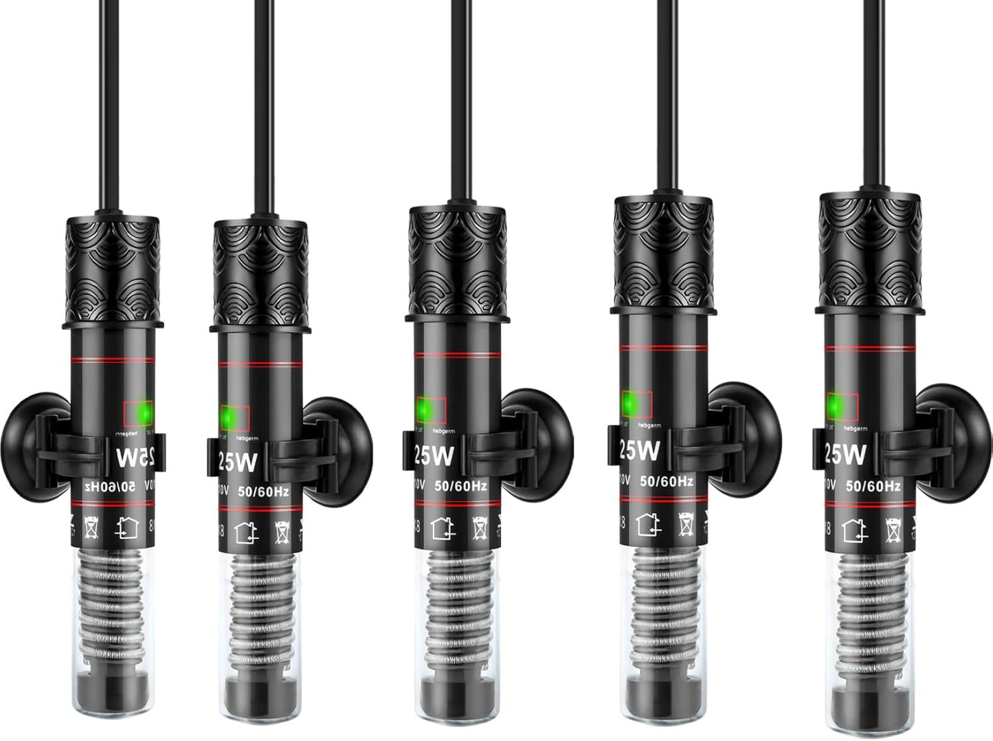 Mini 25W Aquarium Heater - Maintains Perfect 78F!