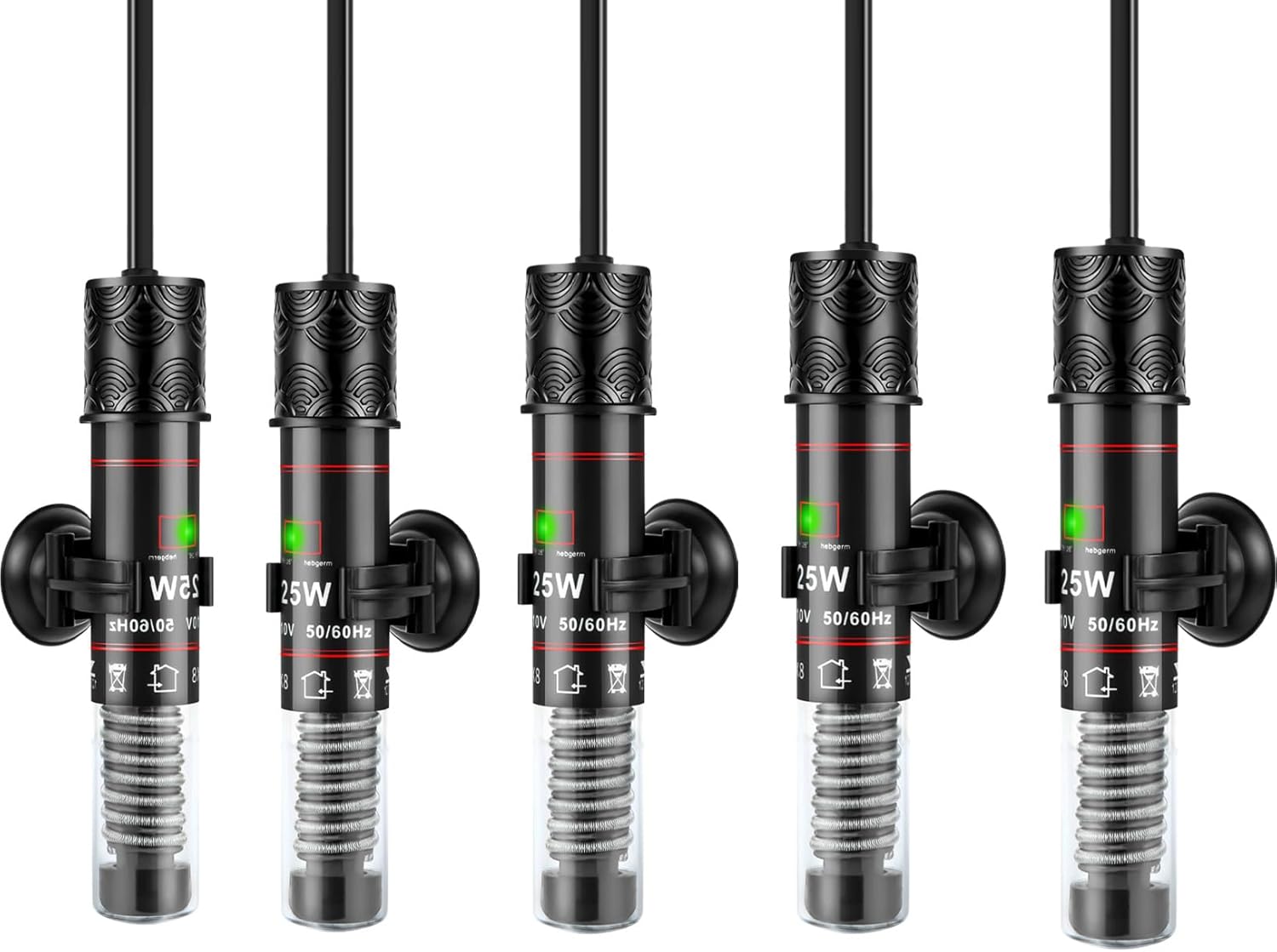 Mini 25W Aquarium Heater - Maintains Perfect 78F!