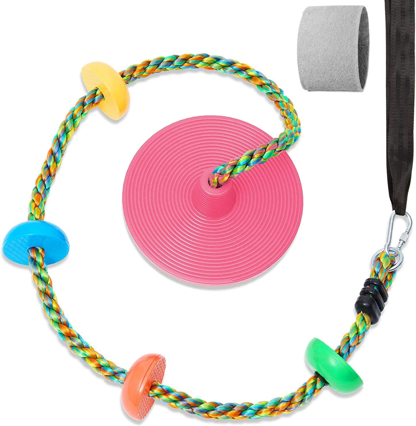 Tree Swing for Kids Backyard Single Disc Rope Climbing Seat