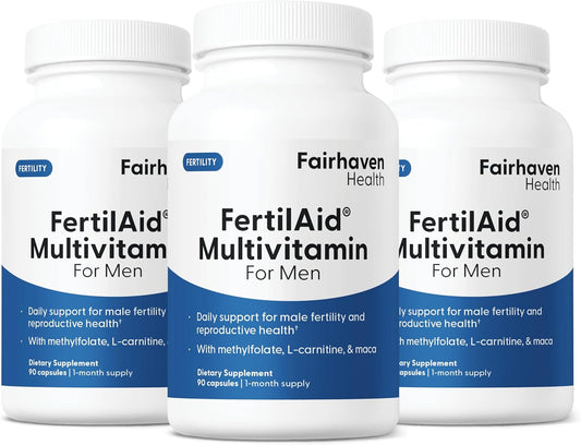 FertilAid for Men: Prenatal Male Fertility Supplement 90 Caps