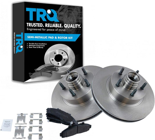 TRQ Front Brake Pad & Rotor Kit for Ford Explorer & Ranger