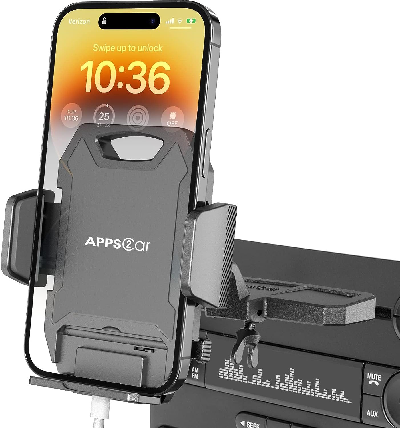 Hands-Free CD Slot Phone Mount by APPS2Car
