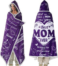 Mother's Day Birthday Gifts for Her Sherpa Wearable Blanket Hoodie