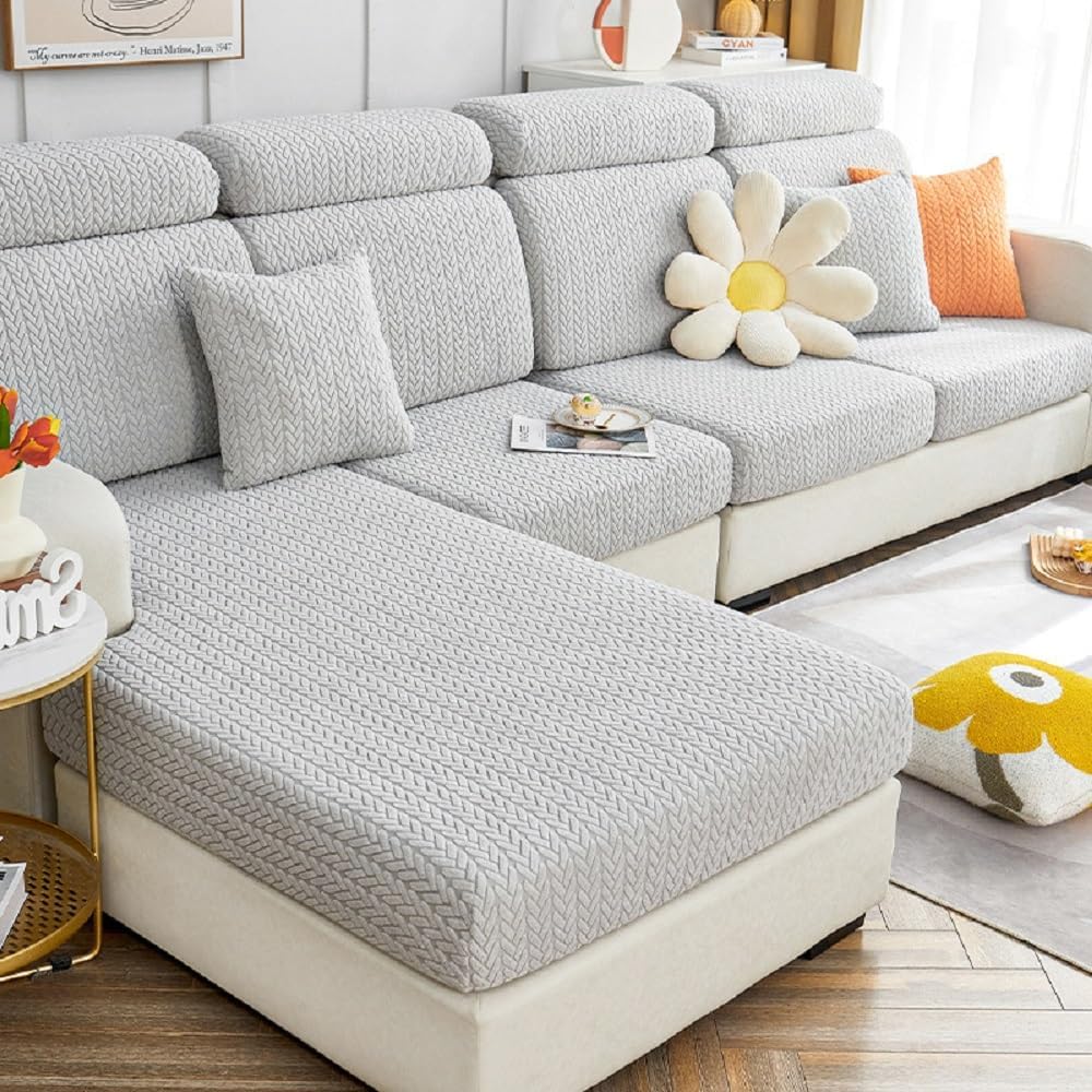 Magic Sofa Covers for Couch Protection and Style in Wheat-Light Gray