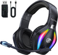 FC100 Wireless Gaming Headset with Microphone - Low-Latency RGB Sound