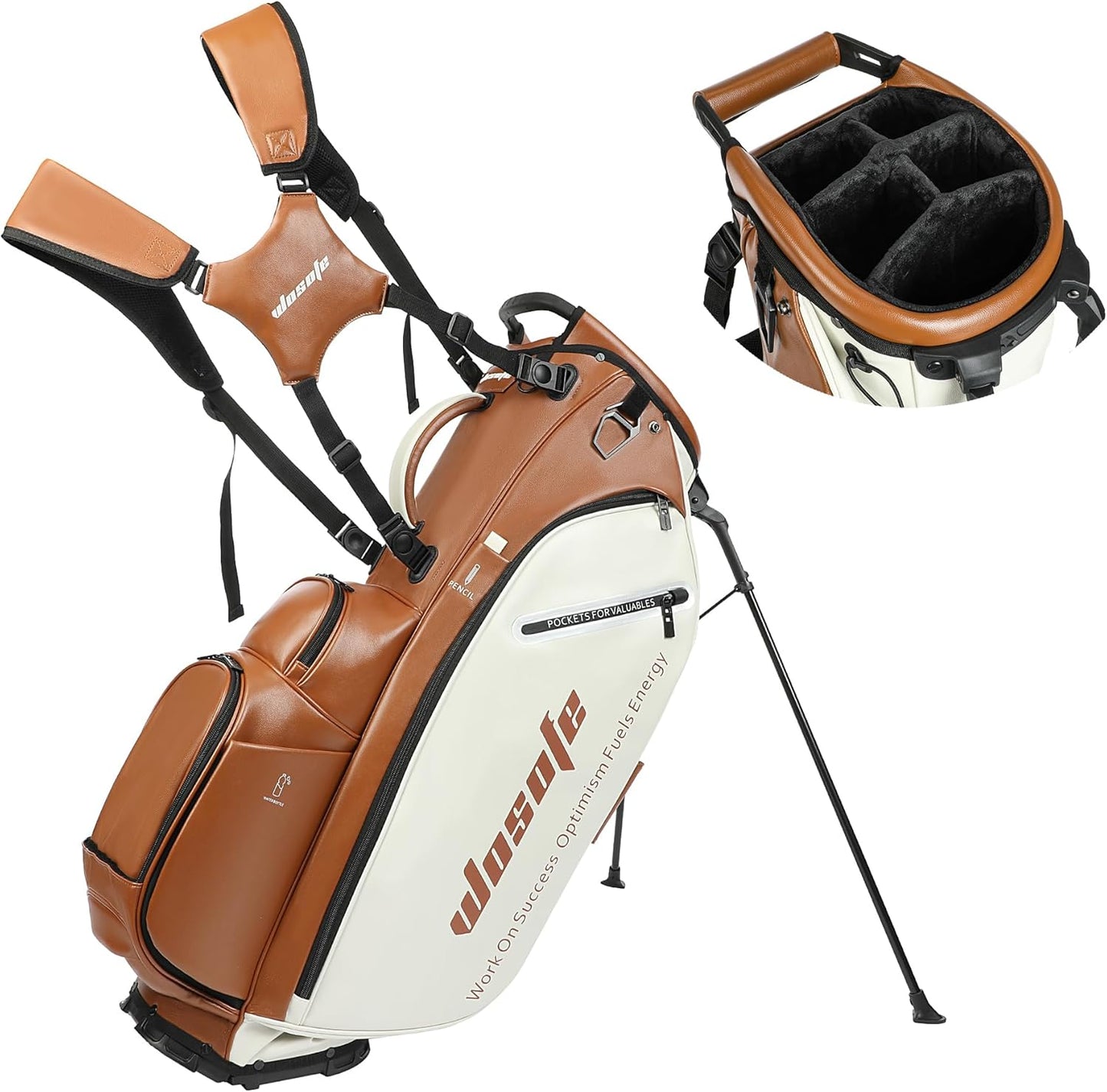 Golf Club Stand Bag with 14-Way Dividers for Men and Women