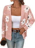 SHENHE Floral Print Button Down Cardigan V Neck - Everyday Comfort