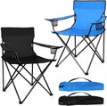 Portable Camping Chair for Adults - Heavy Duty Foldable Seat with Dual