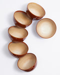 Reactive Glaze Bowls Set of 6 - Stoneware Cereal & Soup Bowls