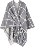 Moss Rose Women's Shawl Wrap Poncho Ruana Cape - Cozy Open Front Wraps