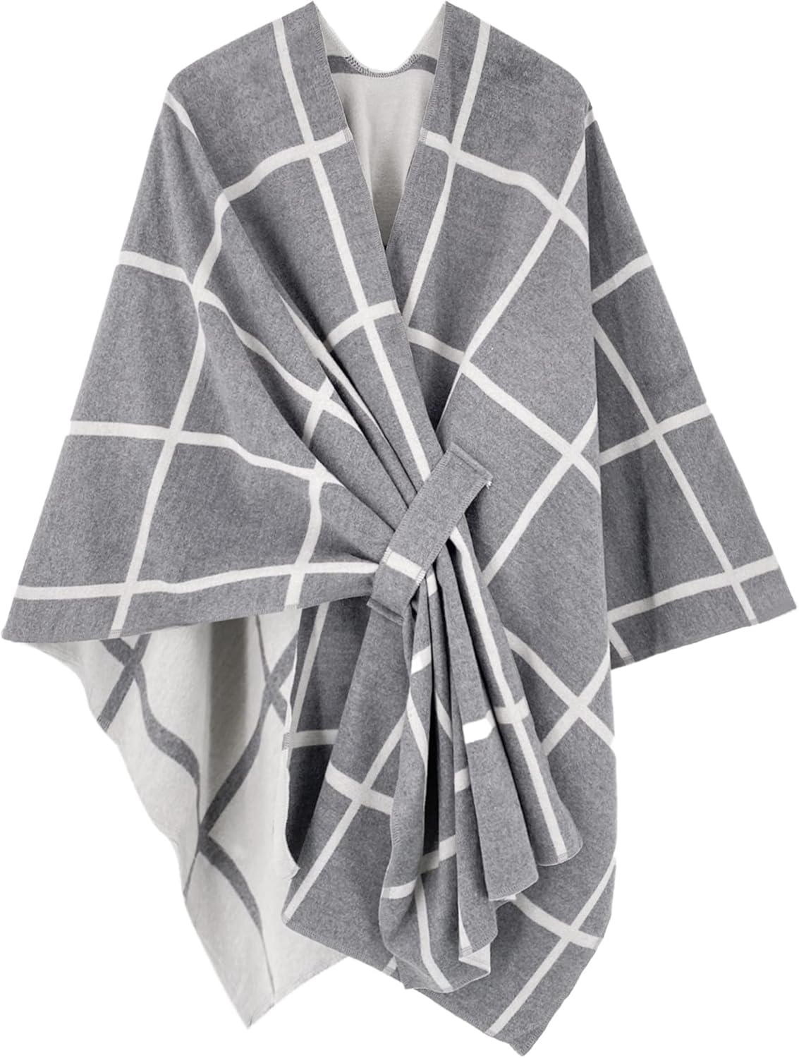 Moss Rose Women's Shawl Wrap Poncho for Fall and Winter Style